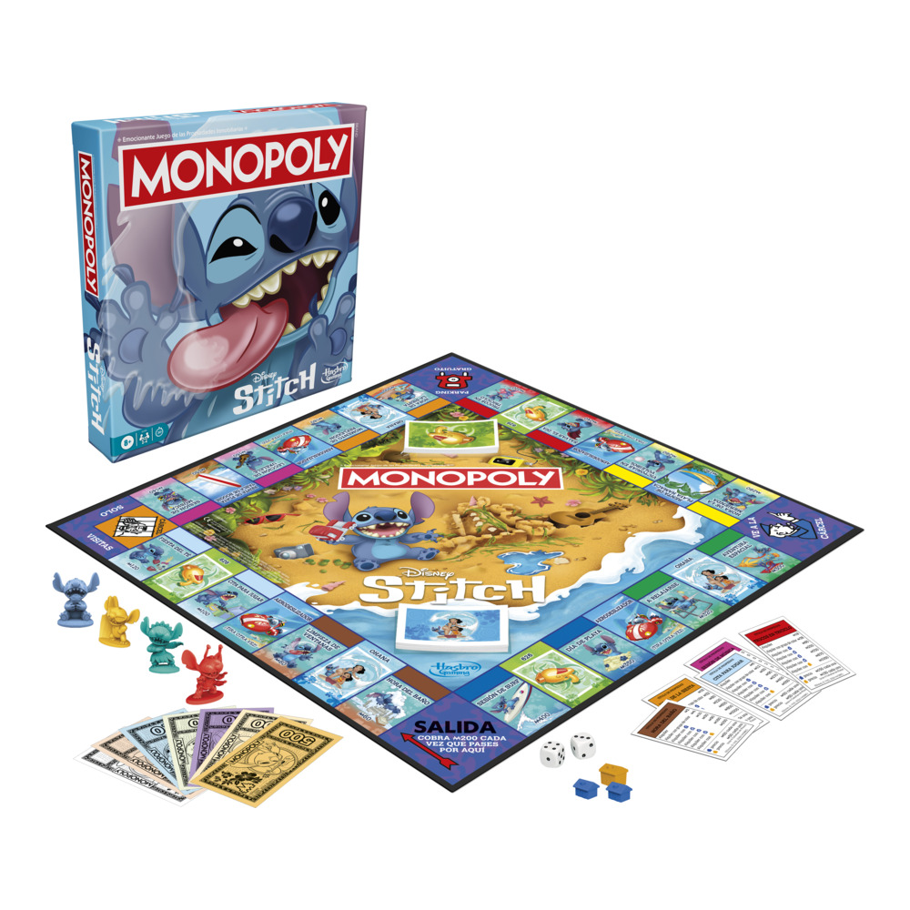 Juego de mesa monopoly stitch