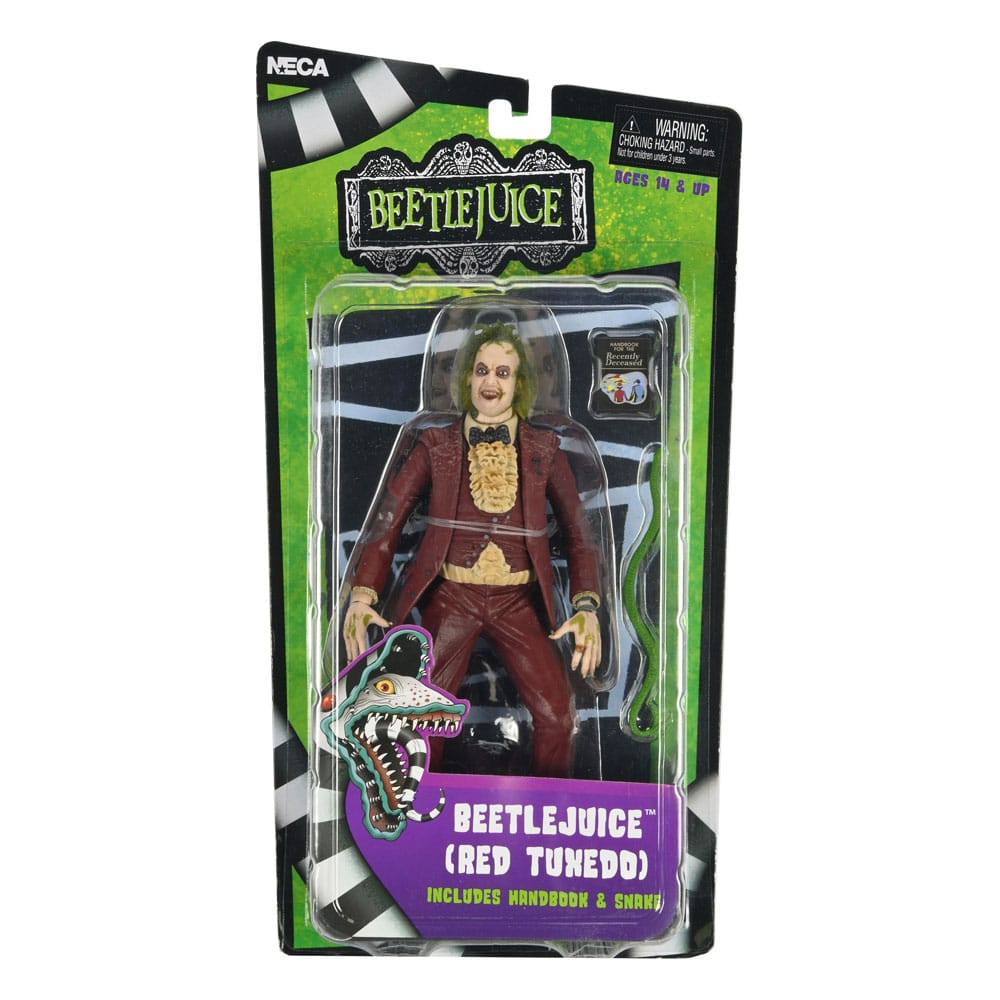 Beetlejuice red tuxedo scale action fig. 18 cm beetlejuice (1988) - Imagen 3