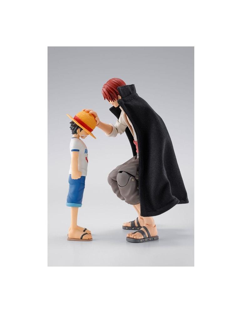 Shanks & monkey d. luffy childhood ver. fig. 16 -5 - 10 cm one piece sh figuarts collectors