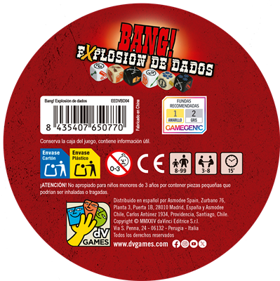 Juego de mesa bang explosion de dados - Imagen 2