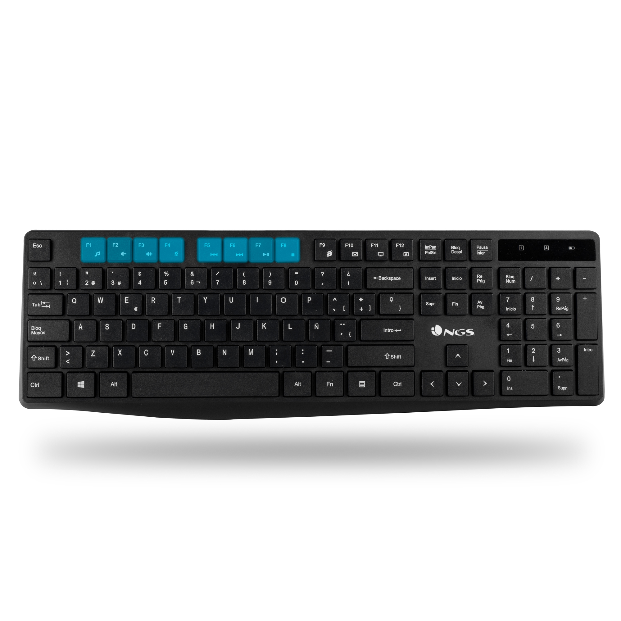 Kit teclado + mouse raton ngs allure kit wireless inalambrico - Imagen 2