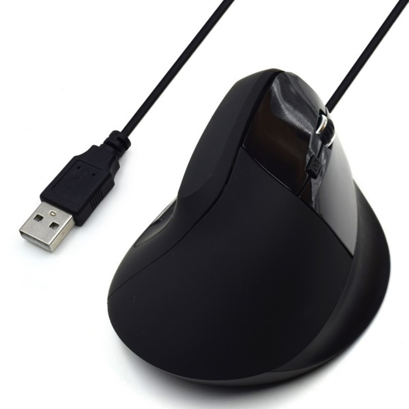 Mouse raton vertical ergonomico ewent ew3157 usb - 1800dpi - negro