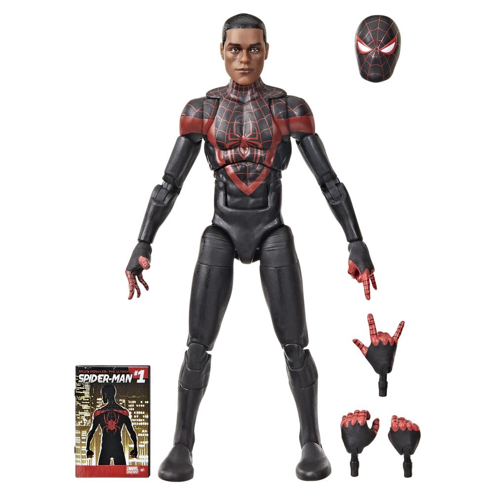 Figura hasbro marvel legends miles morales: the ultimate spider - man mini comics ultimate miles - Imagen 3