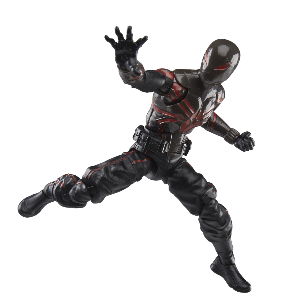 Figura hasbro marvel legends series spider - man 2 miles morales (brooklyn 2099 suit) - Imagen 2