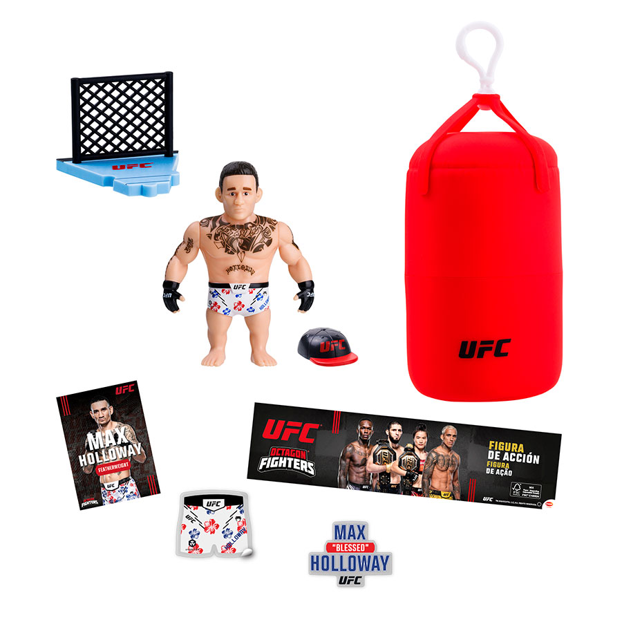 Ufc punching bag figura articulada 7 -5 cms + set lucha 1 unidad aleatoria - Imagen 2