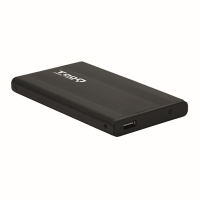 Caja externa tooq tqe - 2510b hdd - ssd 2.5 pulgadas 9.5mm sata usb 2.0 negra