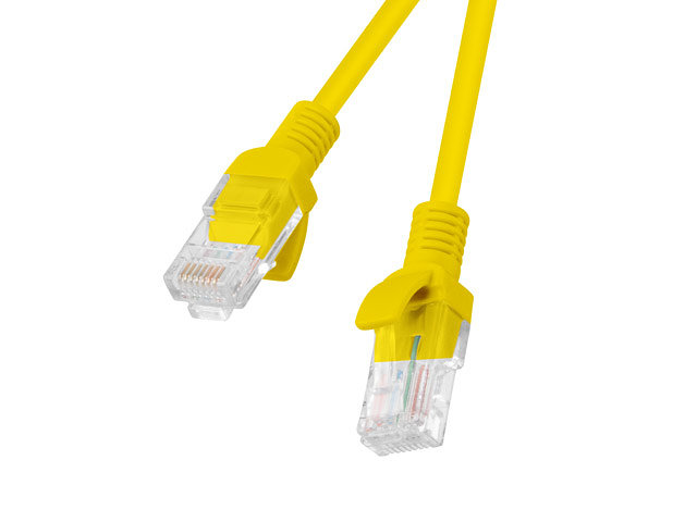 Cable red lanberg latiguillo cat.6 utp cu 0.25m amarillo fluke passed