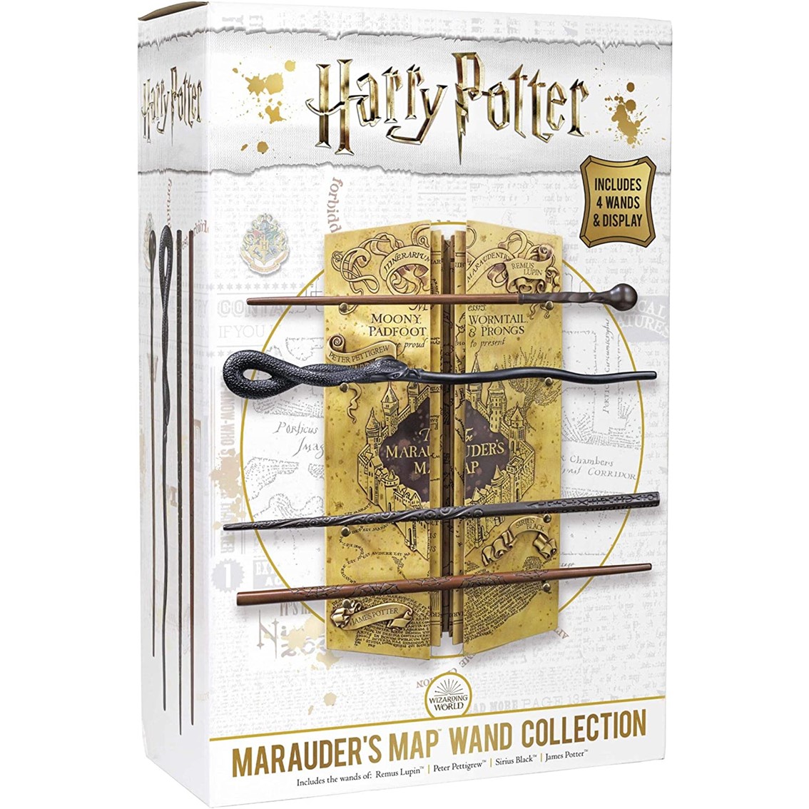 Replica the noble collection mapa del merodeador coleccion 4 varitas en expositor harry potter - Imagen 2