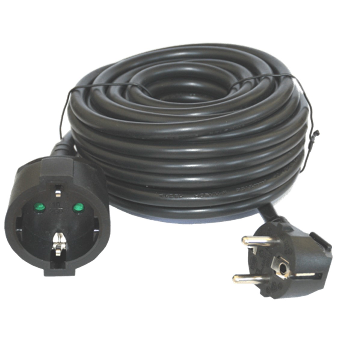 Cable prolongador de corriente silver electrics 3m - 3x 1.5mm - 250v - 16a - 3.500w negro