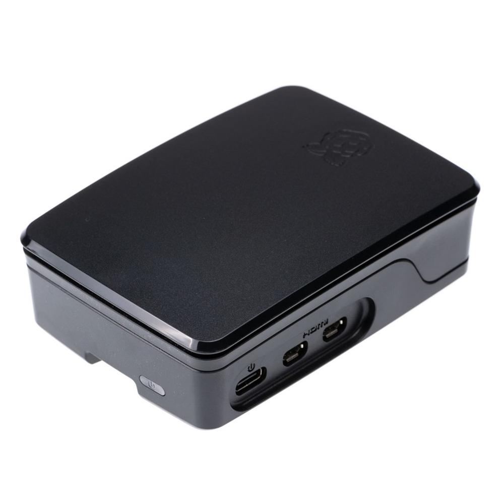 Carcasa raspberry pi 5 con ventilador negra y gris - Imagen 2