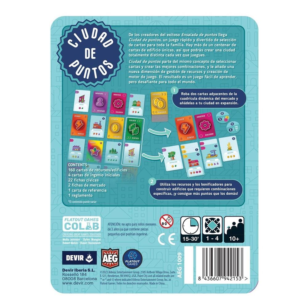 Juego de mesa ciudad de puntos - Imagen 2