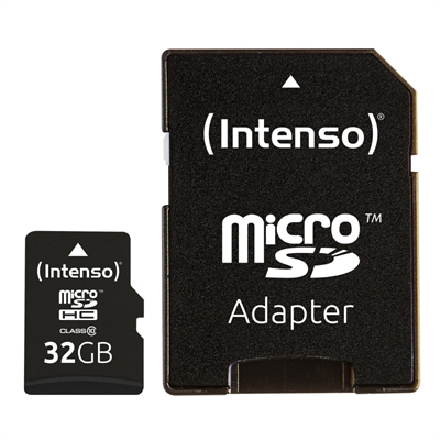 Tarjeta memoria micro sd intenso 32gb cl10 + adaptador sd