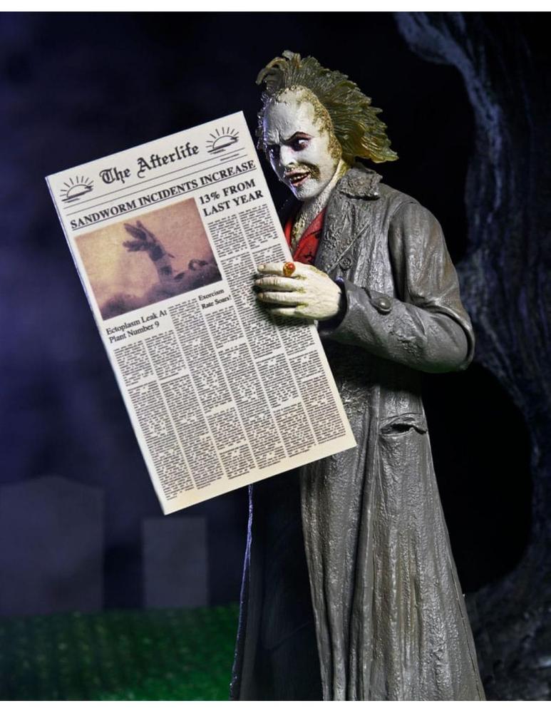 Ultimate beetlejuice tour guide the bio - exorcist scale action fig. 18 cm beetlejuice 1988 - Imagen 2