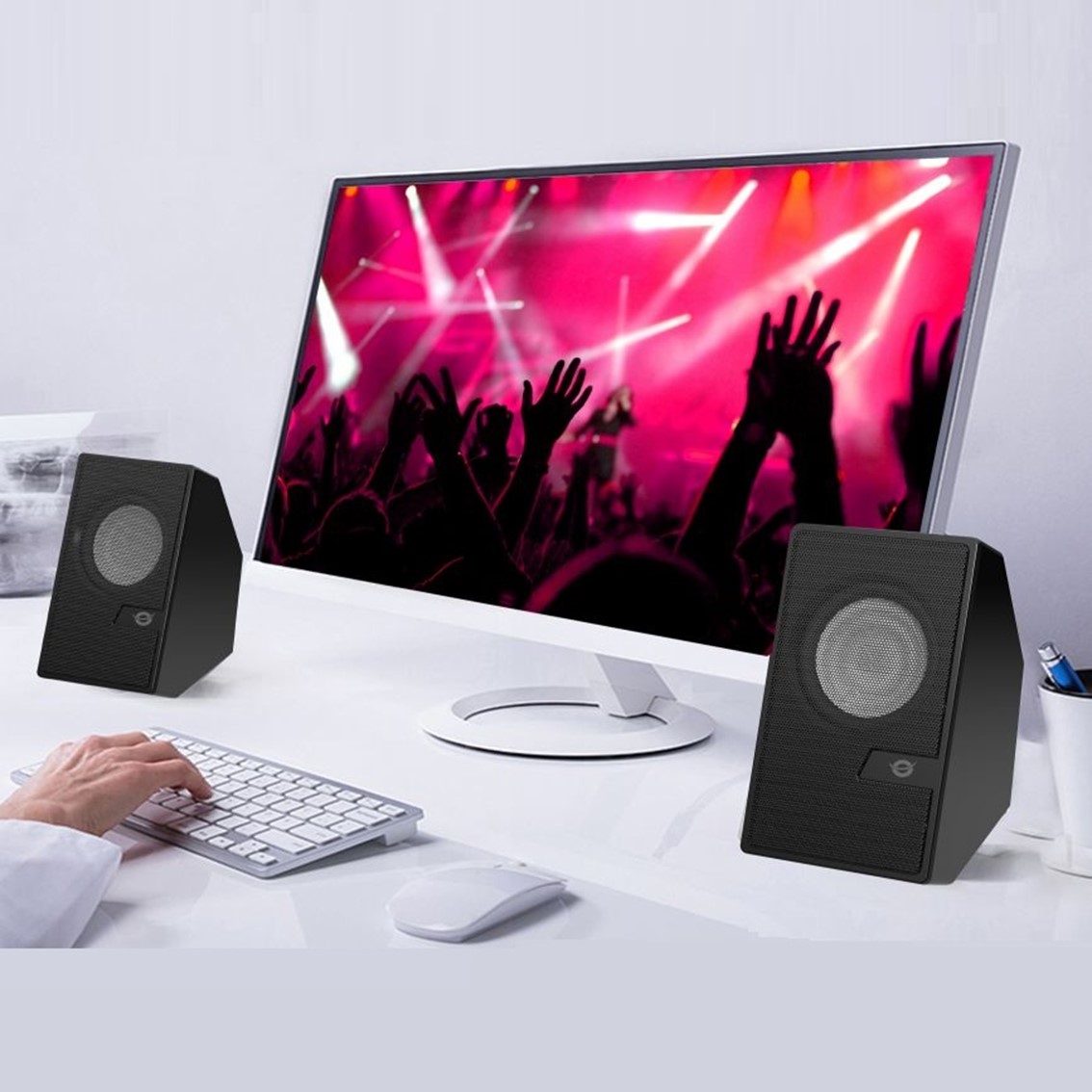 Altavoces conceptronic bjorn02b - 6w - negro - Imagen 2