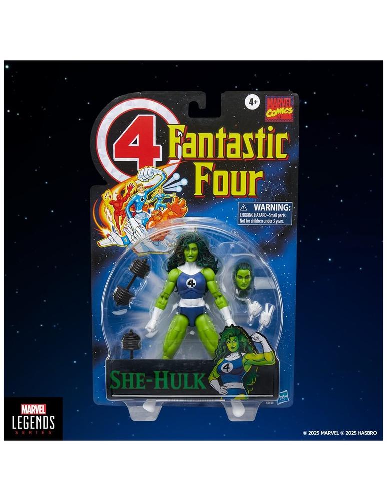 Figura hasbro marvel legends series retro fantastic four she hulk