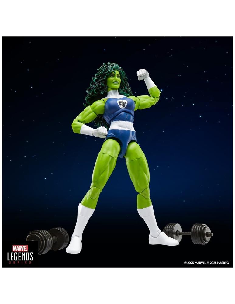 Figura hasbro marvel legends series retro fantastic four she hulk - Imagen 3