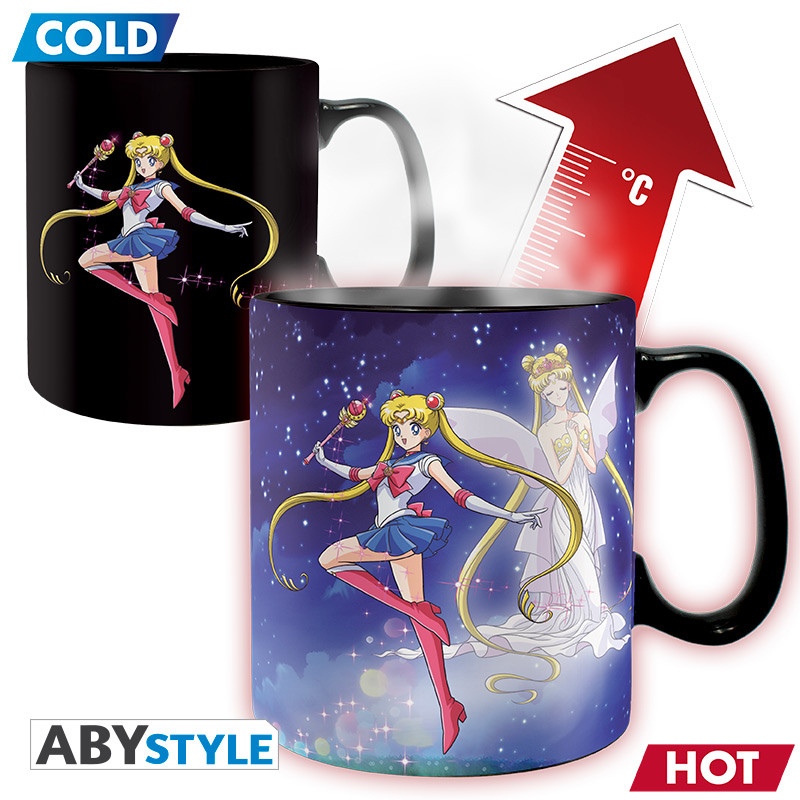 Taza termica abystyle sailor moon sailor & chibi