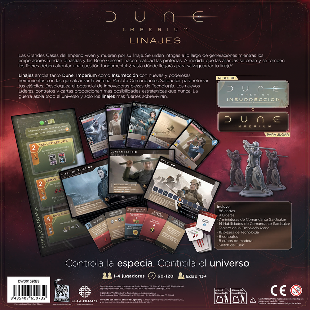 Juego de mesa dune imperium: linajes - Imagen 2