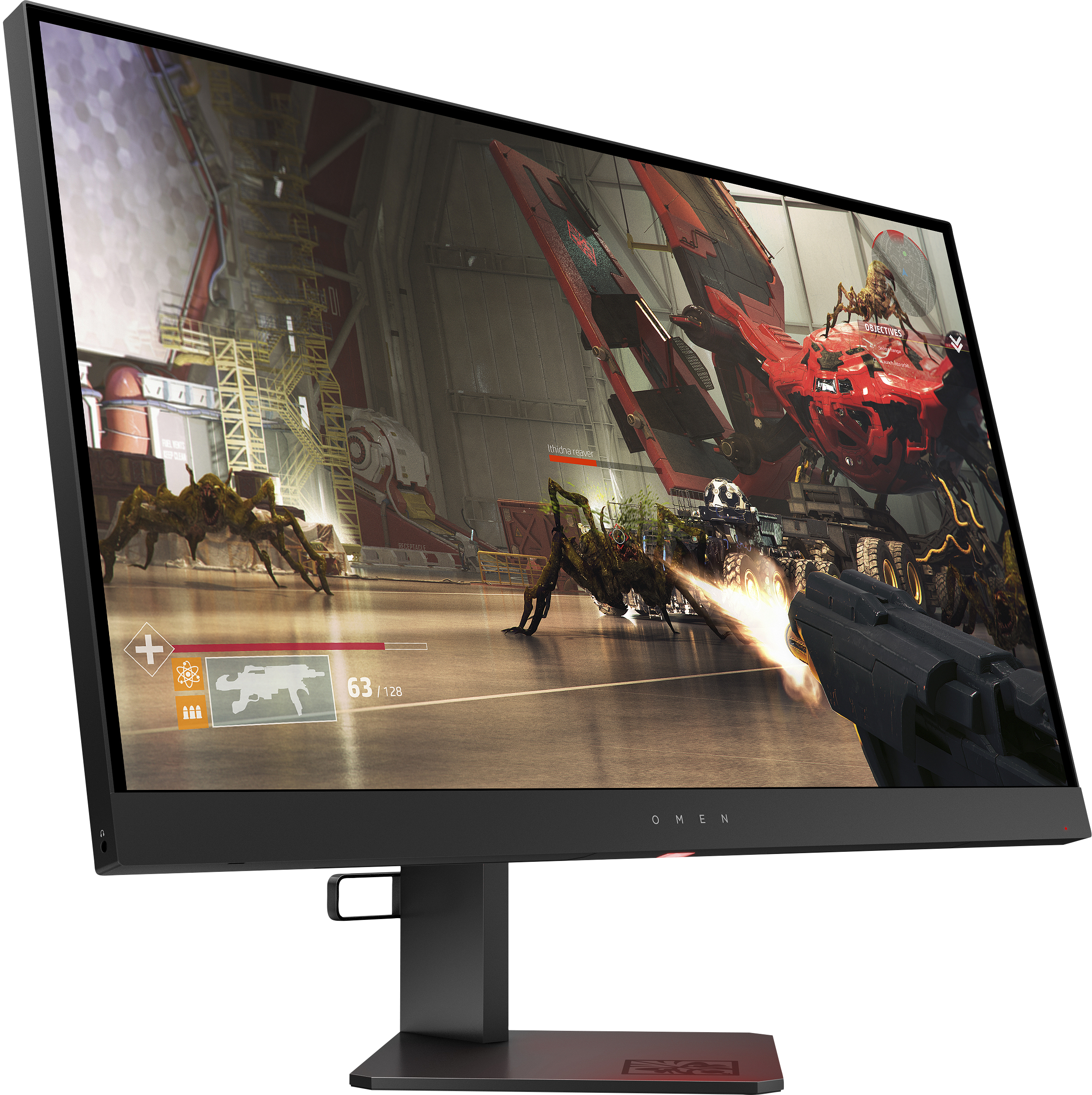 Monitor gaming tn led hp omen 27 pulgadas 27 hdr 1ms - qhd - 16:9 - 1000:1 - 240hz - hdmi - display port - usb - vesa - Imagen 3