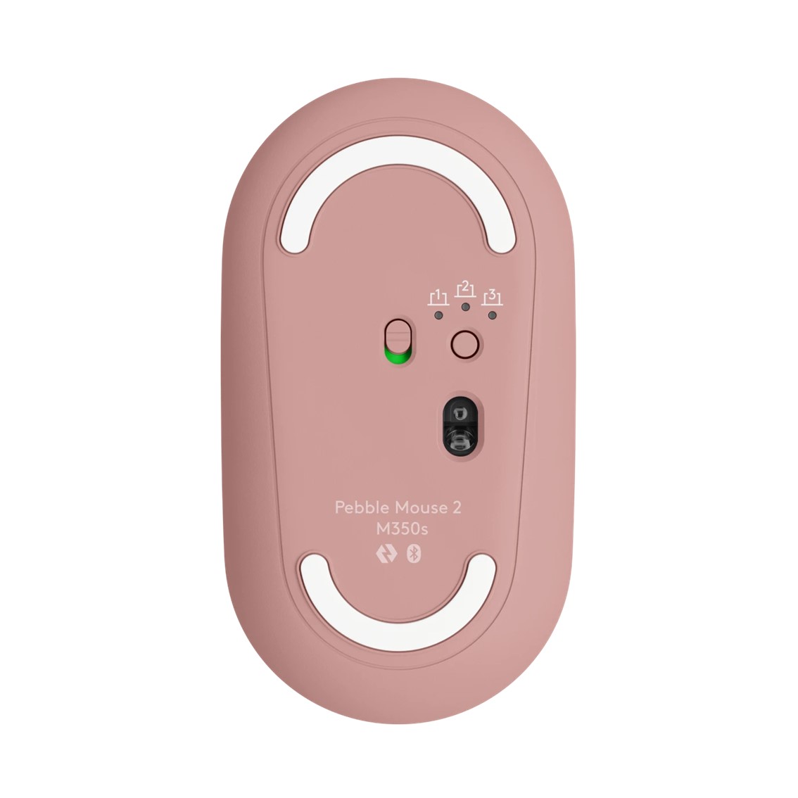 Raton inalambrico pebble mouse 2 m350s rosa bluetooth - Imagen 2
